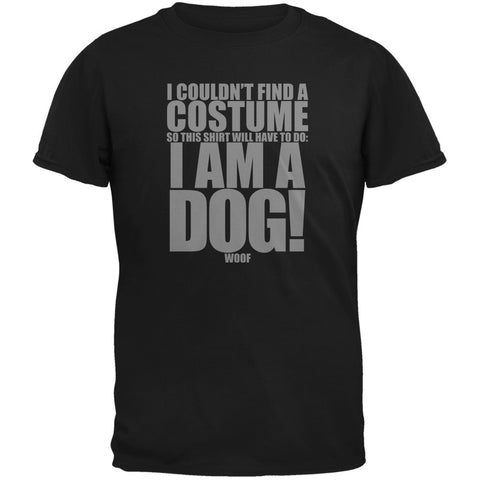 Halloween Cheap Dog Costume Black Adult T-Shirt