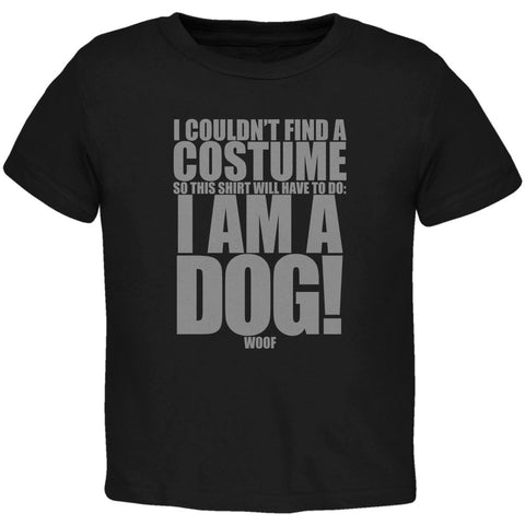 Halloween Cheap Dog Costume Black Toddler T-Shirt