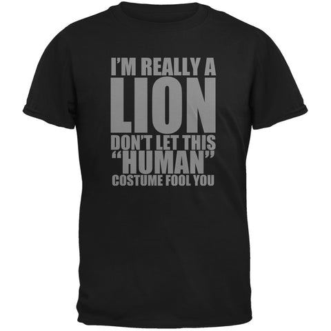 Halloween Human Lion Costume Black Youth T-Shirt