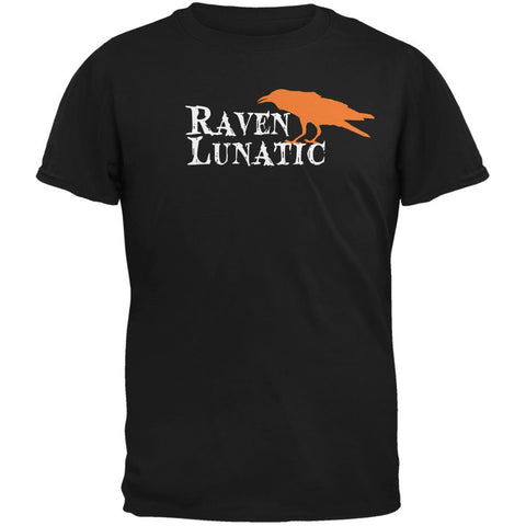 Halloween Raven Lunatic Black Adult T-Shirt