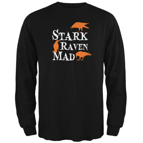 Halloween Stark Raven Mad Black Adult Long Sleeve T-Shirt