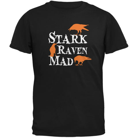 Halloween Stark Raven Mad Black Adult T-Shirt