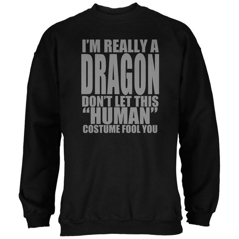 Halloween Human Dragon Costume Black Adult Sweatshirt