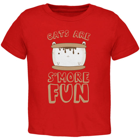 Cats Are S'More Fun Red Toddler T-Shirt