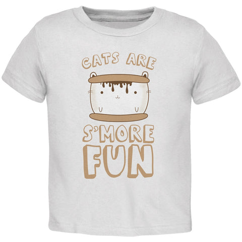 Cats Are S'More Fun White Toddler T-Shirt