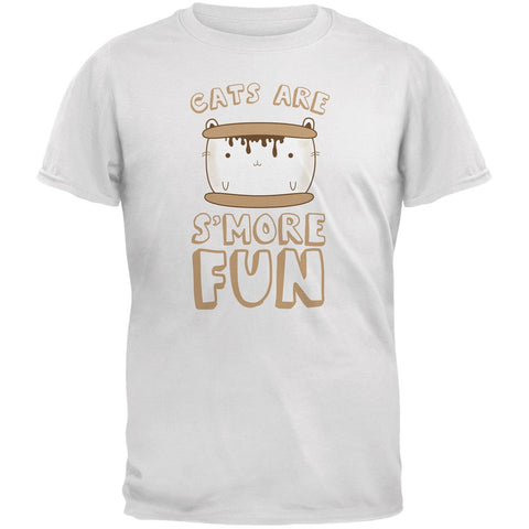 Cats Are S'More Fun White Youth T-Shirt