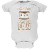 Owl Are S'More Fun Black Soft Baby One Piece