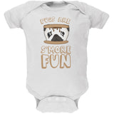 Pugs Are S'More Fun Black Soft Baby One Piece