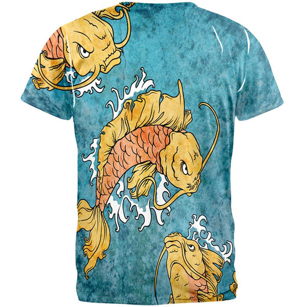 Japanese Koi Fish Tattoo Style All Over Adult T-Shirt – AnimalWorld.com