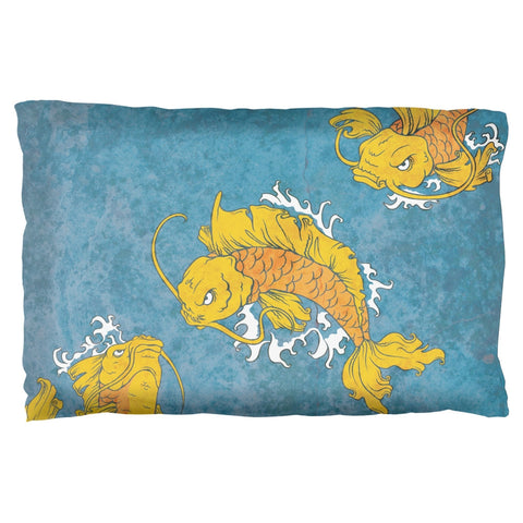 Japanese Koi Fish Tattoo Style Pillow Case