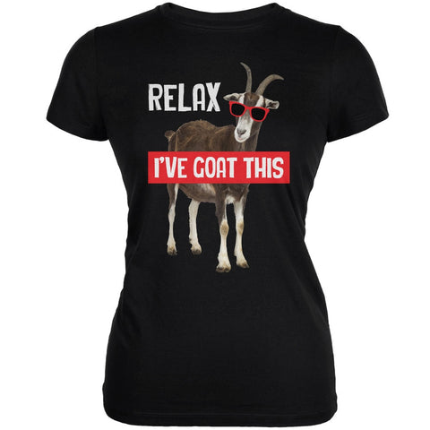 Relax I've Goat Got This Black Juniors Soft T-Shirt