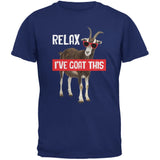 Relax I've Goat This Metro Blue Adult T-Shirt