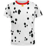 Halloween Costume Dalmatian with Red Collar All Over Mens Costume T Shirt - front view