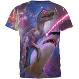 Velociraptor LaserShark All Over Adult T-Shirt
