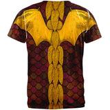 Halloween Costume Red Dragon All Over Mens T Shirt - back view