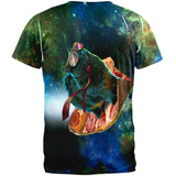 Galaxy Pizza Cat All Over Adult T-Shirt