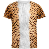 Halloween Cheetah Costume All Over Adult T-Shirt
