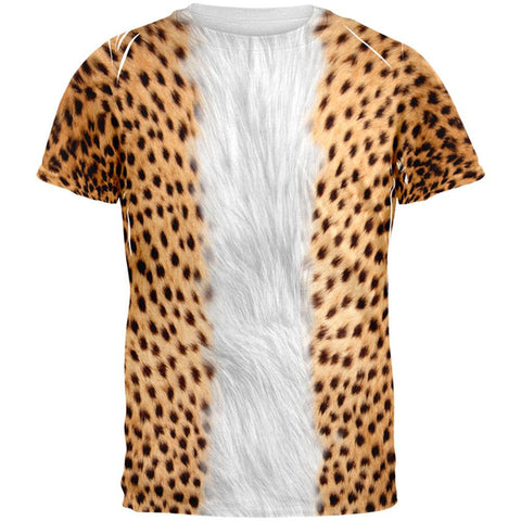 Halloween Cheetah Costume All Over Adult T-Shirt