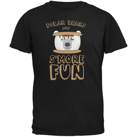 Polar Bear Are S'More Fun Black Youth T-Shirt