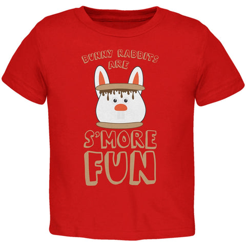 Rabbits Are S'More Fun Red Toddler T-Shirt
