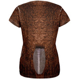 Halloween Beaver Costume All Over Womens T-Shirt