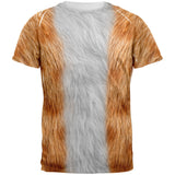 Halloween Orange Cat Costume All Over Adult T-Shirt