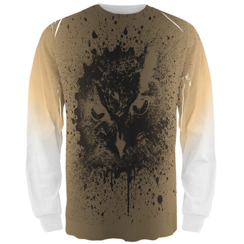 Wisdom of the Owl All Over Adult Long Sleeve T-Shirt