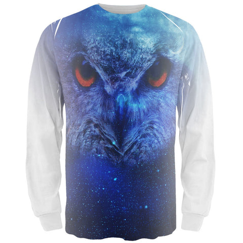Celestial Night Owl All Over Adult Long Sleeve T-Shirt