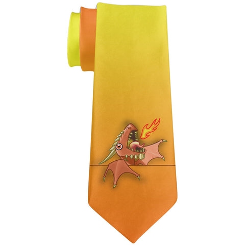 Tie Pet Dragon All Over Neck Tie