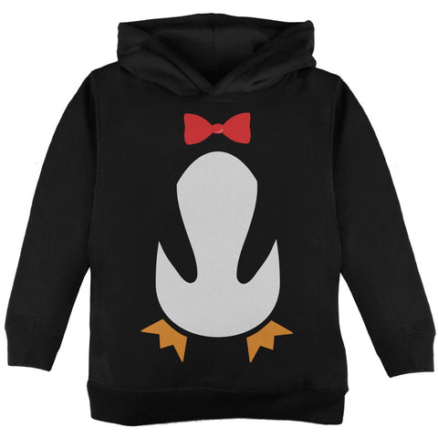 Halloween Penguin Costume Black Toddler Hoodie