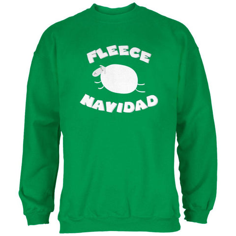 Christmas Fleece Navidad Irish Green Adult Sweatshirt