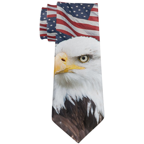 American Bald Eagle All Over Neck Tie