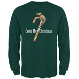 Color Me Christmas Chameleon Forest Adult Long Sleeve T-Shirt