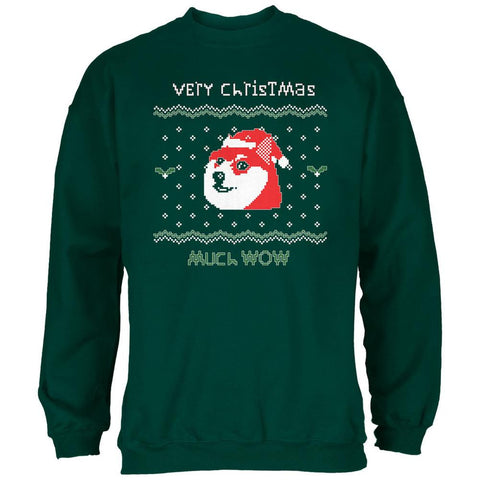 Doge Ugly Christmas Sweater Forest Adult Sweatshirt
