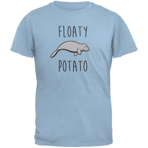 Floaty Potato Manatee Light Blue Youth T-Shirt