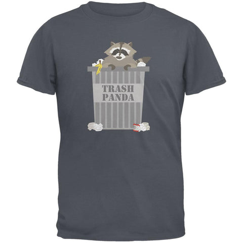 Trash Panda Raccoon Charcoal Grey Adult T-Shirt