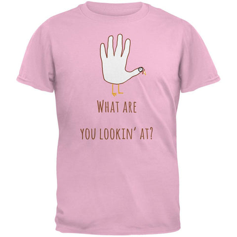 Thanksgiving Turkey What Are You Looking At?  Light Pink Youth T-Shirt