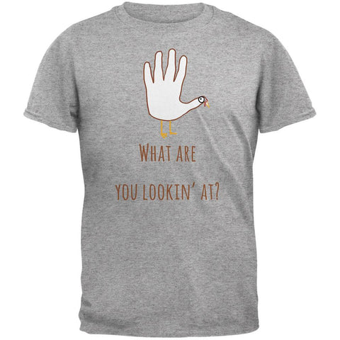 Thanksgiving Turkey What Are You Looking At?  Heather Grey Youth T-Shirt