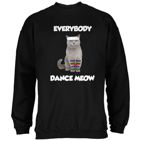 Everybody Dance Meow Black Adult Sweatshirt