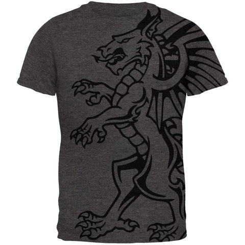 Gargoyle Outline All Over Dark Heather Adult T-Shirt