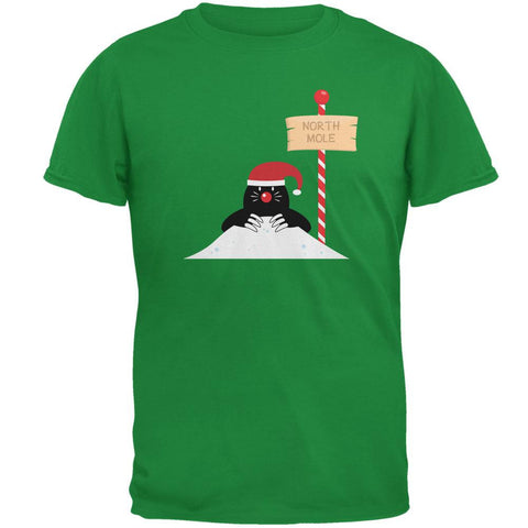 Christmas The North Mole Pole Irish Green Adult T-Shirt
