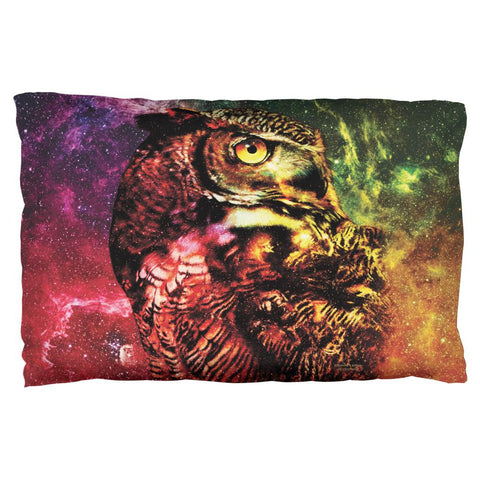 Galaxy Zen Wisdom Owl All Over Pillow Case