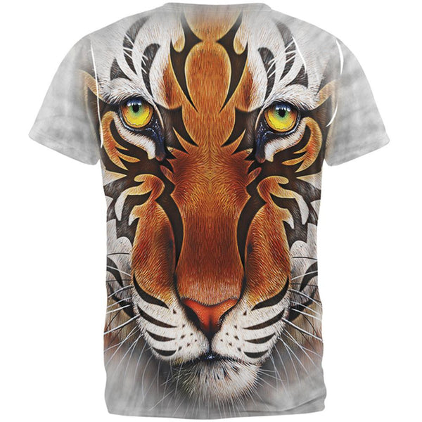 Tribal Tiger All Over Adult T-Shirt – AnimalWorld.com