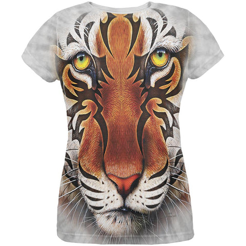 Tribal Tiger All Over Womens T-Shirt