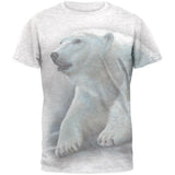 Polar Bear All Over Heather White Adult T-Shirt