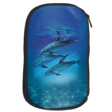 Three Dolphins Makeup Bag