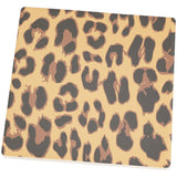 Cheetah Pattern Square Sandstone Coaster