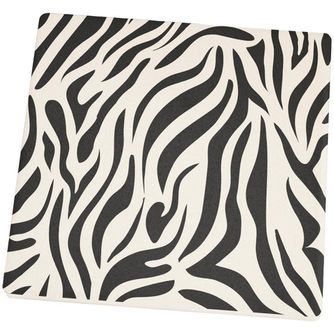 Zebra Pattern Square Sandstone Coaster
