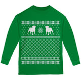 Pug Ugly Christmas Sweater Forest Youth Long Sleeve T-Shirt