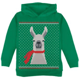 Ugly Christmas Sweater Big Llama Irish Green Adult Sweatshirt